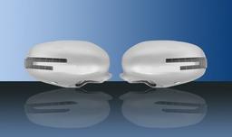 Siver colored mirror covers (with LED indicators up to 2009 - Mercedes Benz W221