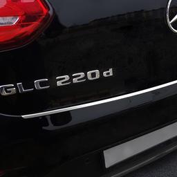 Takapuskurin suojapelti harjattu teräs till Mercedes GLC coupe (C253)
