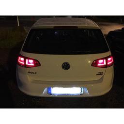 LED licence plate lights VW