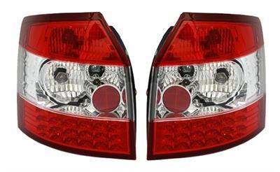 LED Baklampor röd vita Audi A4