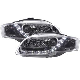 Devil eyes lights LED chrome Audi A4