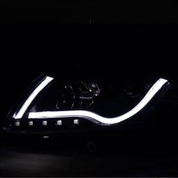 Strålkastare Svarta Tube lights Audi A6