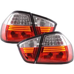 LED Baklampor Röd Vita BMW E90