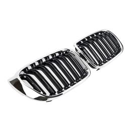 Chrome Double ribbed Grille BMW X3/X4