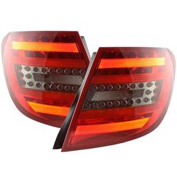 Baklampor röd svart LED Mercedes S204