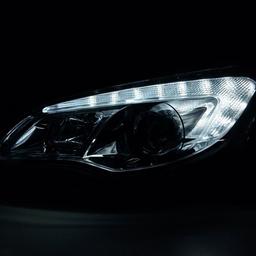 LED Headlights Chrome  Opel Astra J