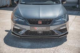 Blanksvart cupspoiler V6 Seat Leon mk3 Cupra/FR (FL)