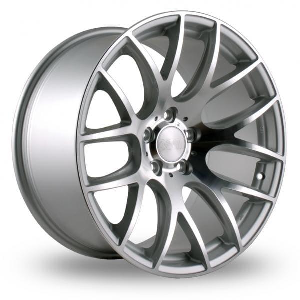 Complete wheel set of 3SDM 001 Silver aluminium rim