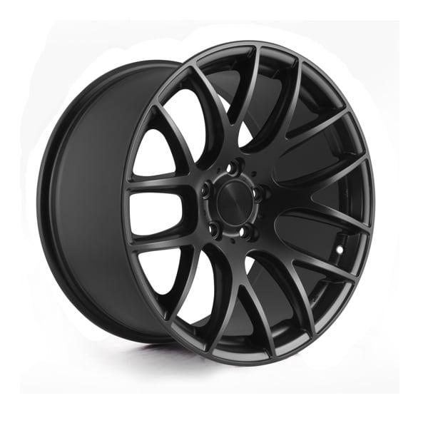 Complete wheel set of 3SDM 001 Black aluminium rim