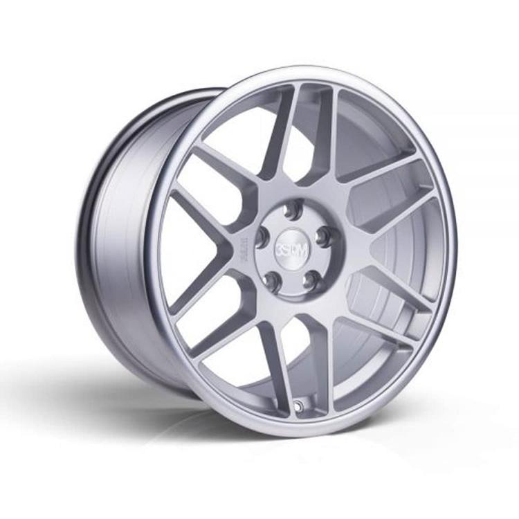 Complete wheel set of 3SDM 009 Silver aluminium rim