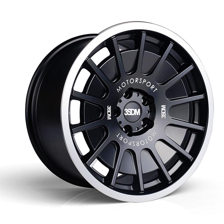 Complete wheel set of 3SDM 066 Black aluminium rim