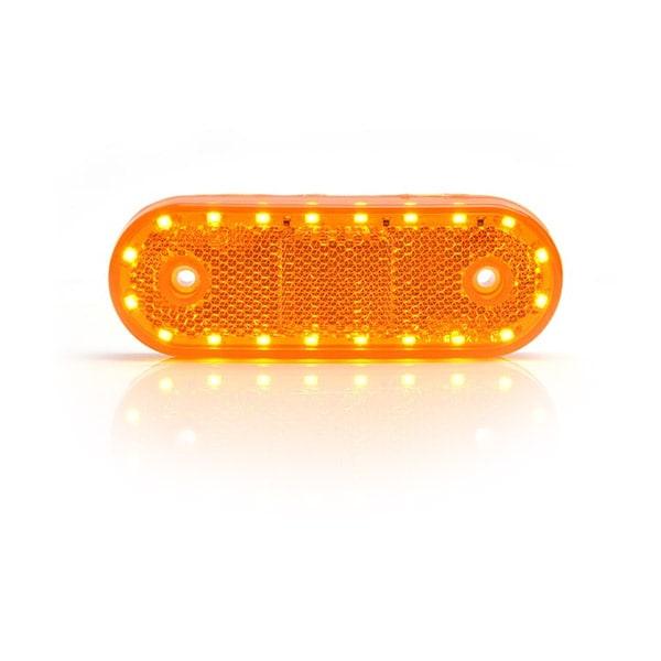 LED Sidemarkering / Blinklys med vinkelfæste og refleks