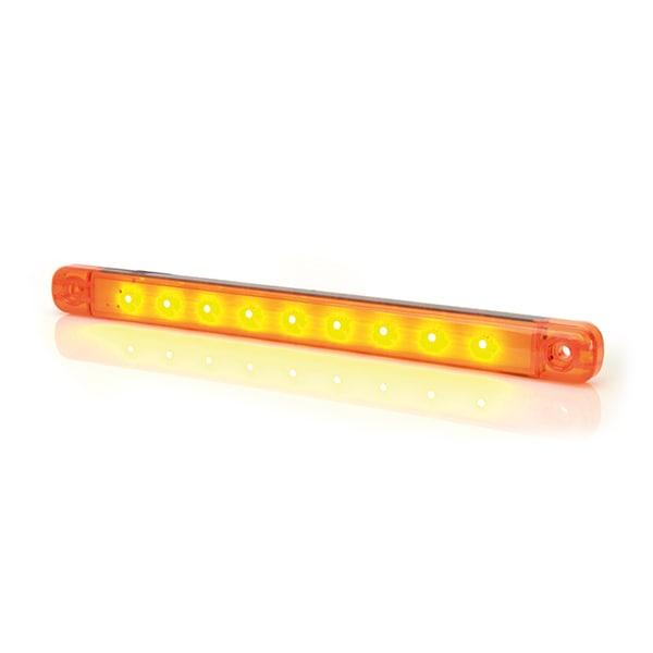 Side marker slim 9 LED Orange LED