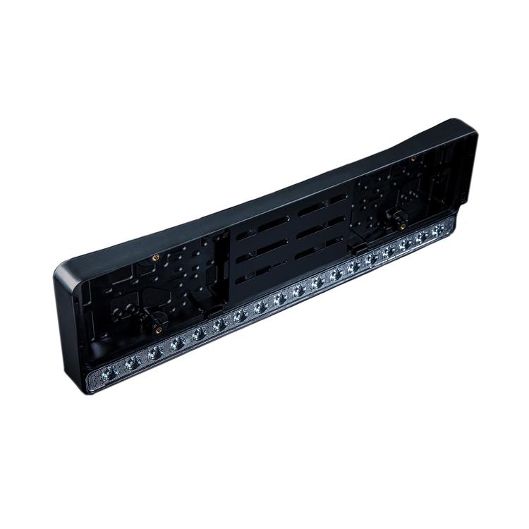 Licence Plate Holder with Nuuk E-Line LED Ramp