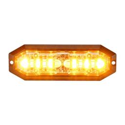 SLD lighthead 12 LED, 12-24V DC, 20W Amber& White LED, clear lens
