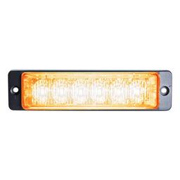 LED blitzlys Slim Orange 6x LED