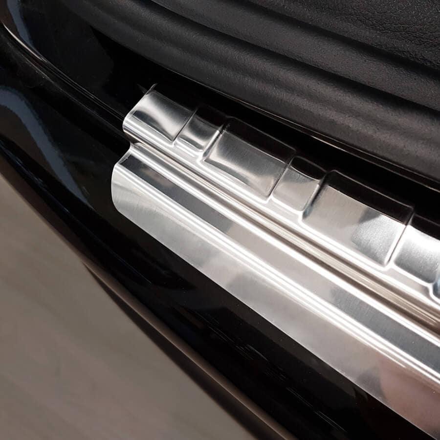 Brushed Steel Rear Bumper Protector Jeep Compass
