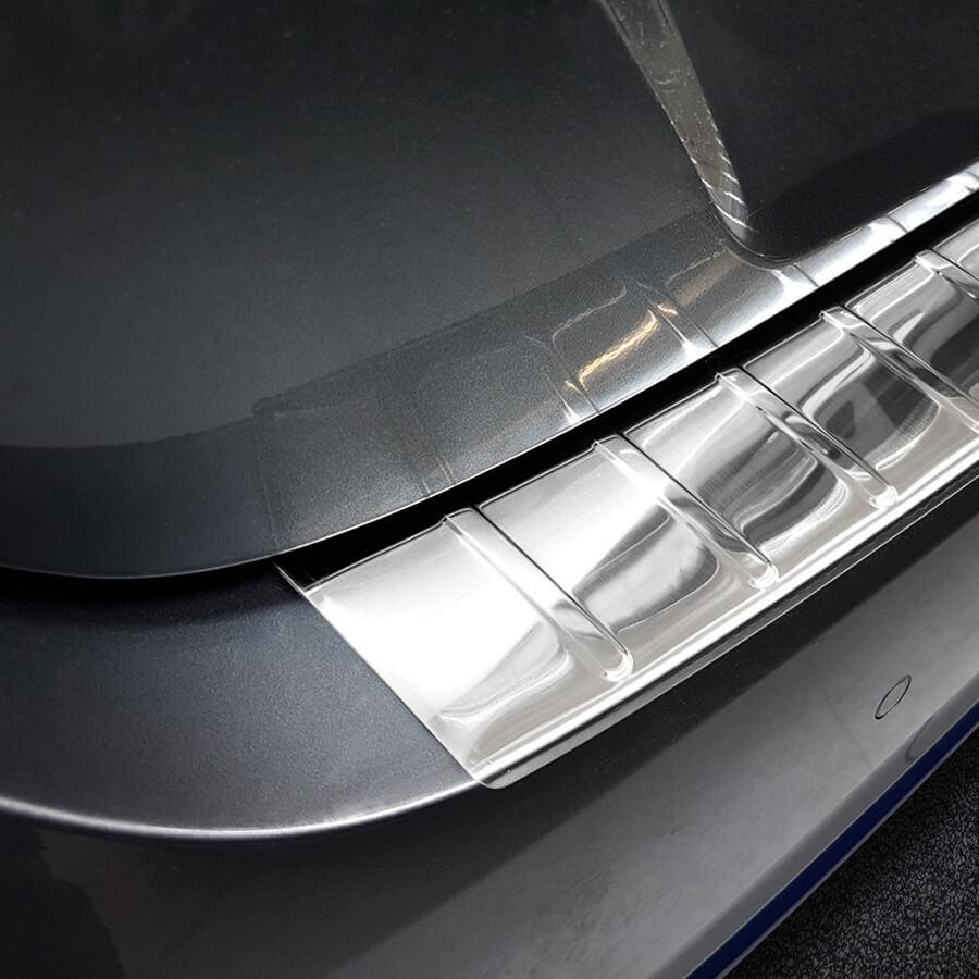 Brushed Steel Rear Bumper Protector Nissan Leaf
