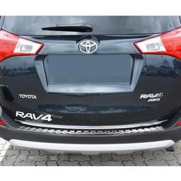 Brushed Steel Rear Bumper Protector Toyota RAV4