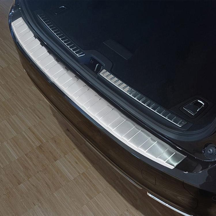 Brushed Steel Rear Bumper Protector that fits Volvo V90