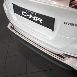 Lastskydd krom och kolfiber med röda detaljer till Toyota C-HR