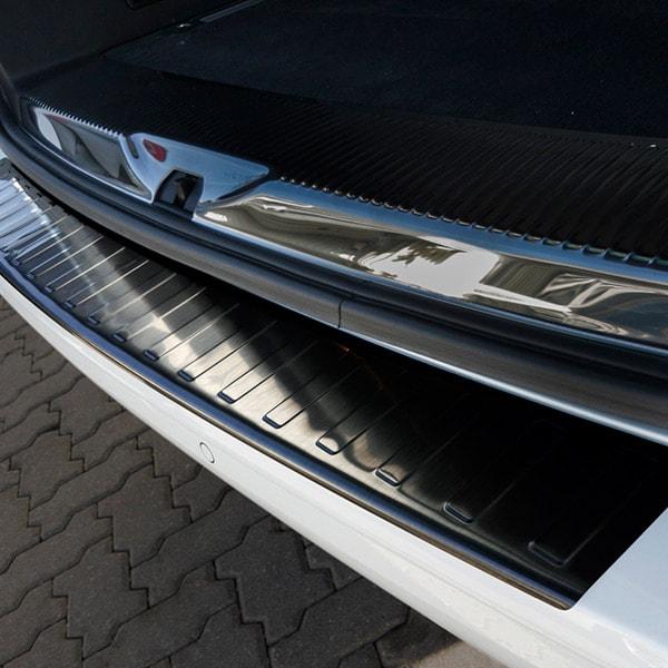 Læssekantbeskytter sort børstet stål VW Transporter T6