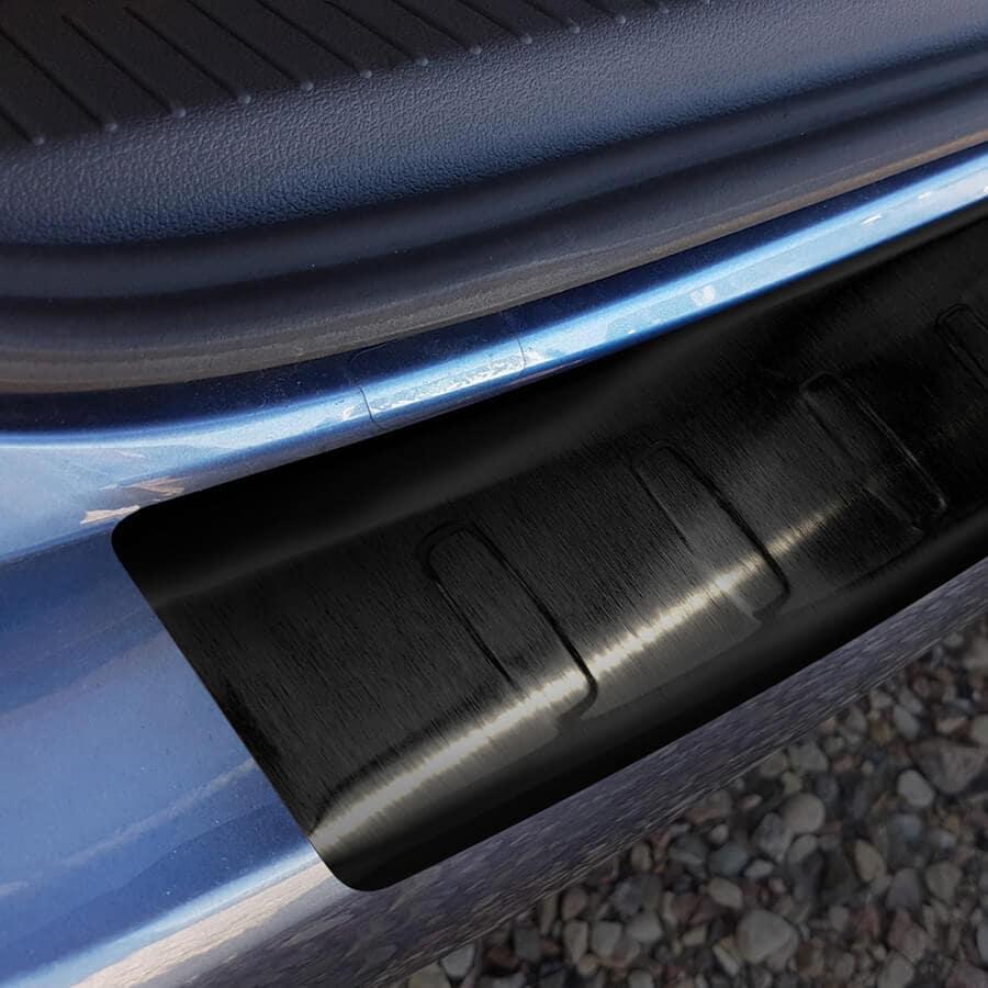 Lastebeskytte sort børstet stål til VW Touran