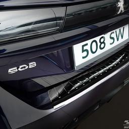 Lastskydd Svart borstat stål Peugeot 508 SW