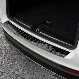 Glossy Black Steel Rear Bumper Protector Mercedes GLC 5D
