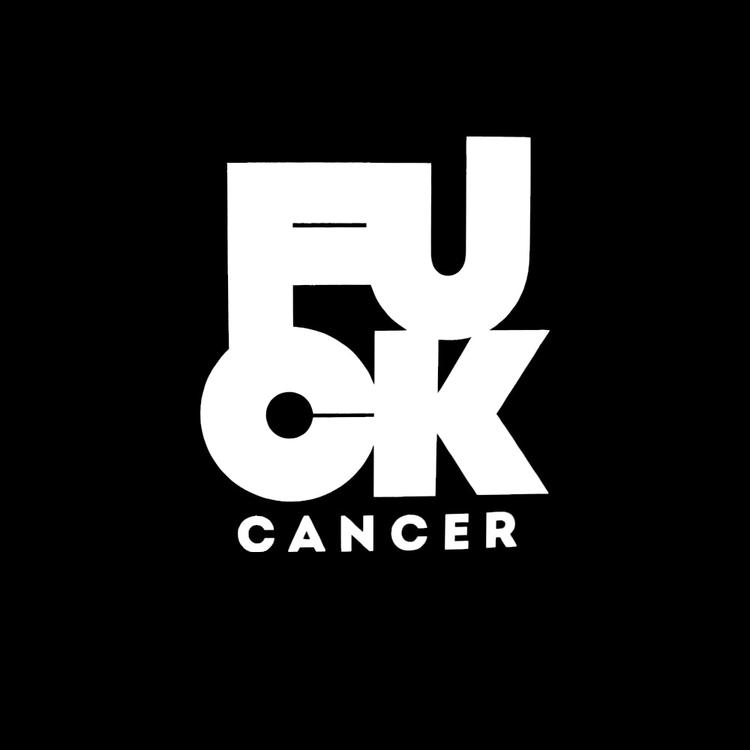 FCK CANCER Decal White