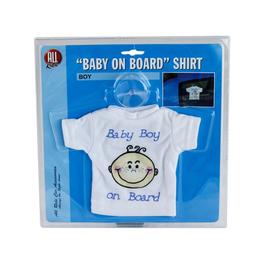 Tuulilasin koriste T-paita "Baby boy on board"