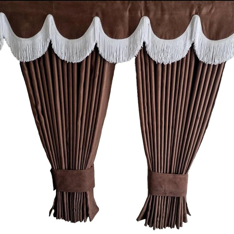 Brown Side Curtains
