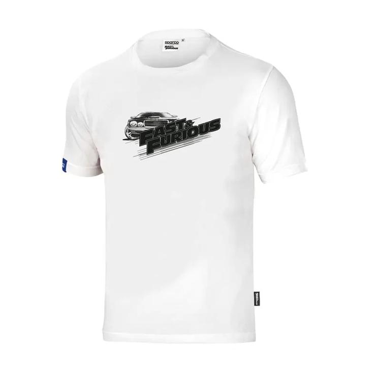 Hvit Sparco T-Skjorte Fast & Furious Men