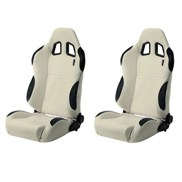 Sports car seat chair White/Black