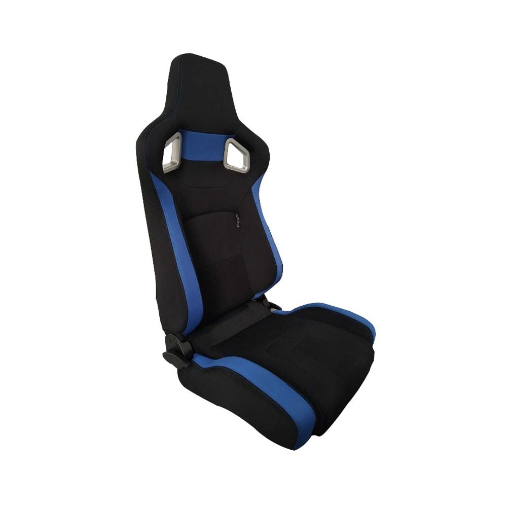Sports car seat chair Type RS6-II Textile Black/Blue