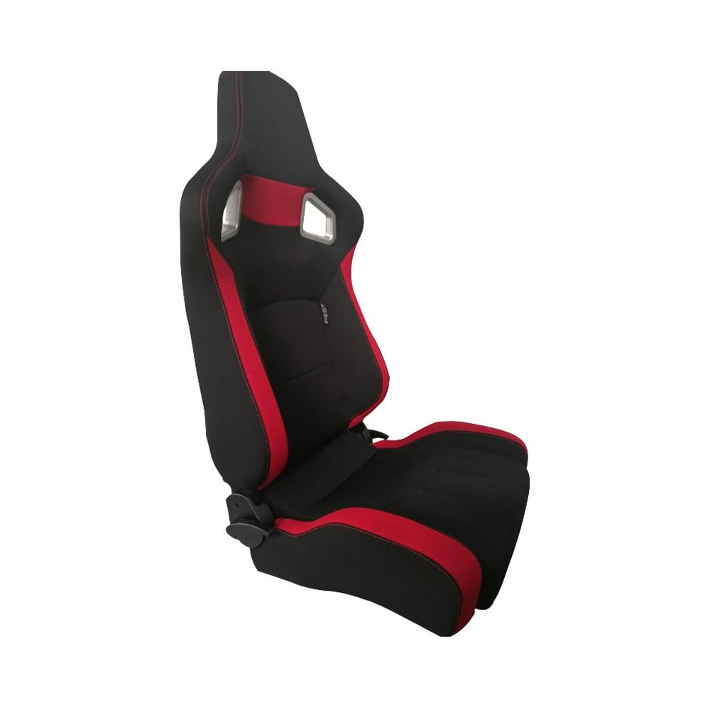 Sports car seat chair Type RS6-II Textile Black/Red