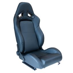 Sports car seat chair Type LH Artificial Leather Black