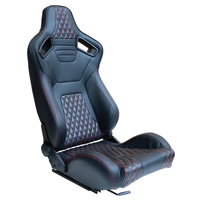 Sports car seat chair Type AK Black
