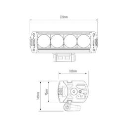 LED-ramp Lazer Triple-R 750 22cm (Spot)