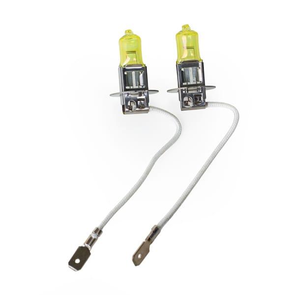 Yellow headlamps H3 socket